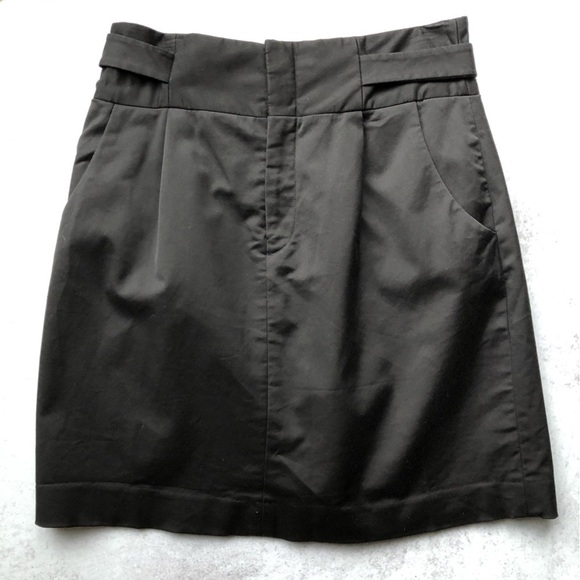 Club Monoco Black Belted Mini A-line Skirt 6 - Picture 1 of 8